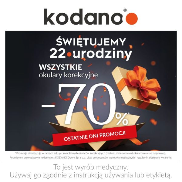 kodano promocja Wszystkie okulary korekcyjne 70% taniej! galeria amber