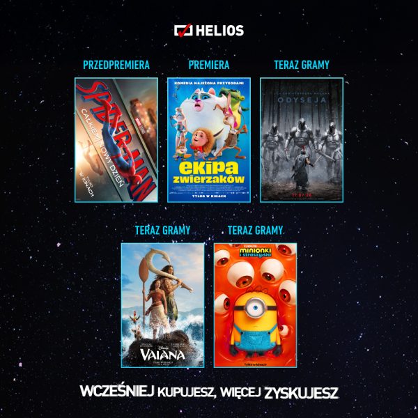 Moc filmowych nowości w kinie Helios w Kaliszu
