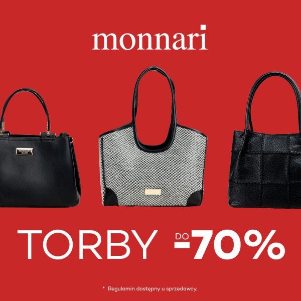 promocja torby -70% monnari