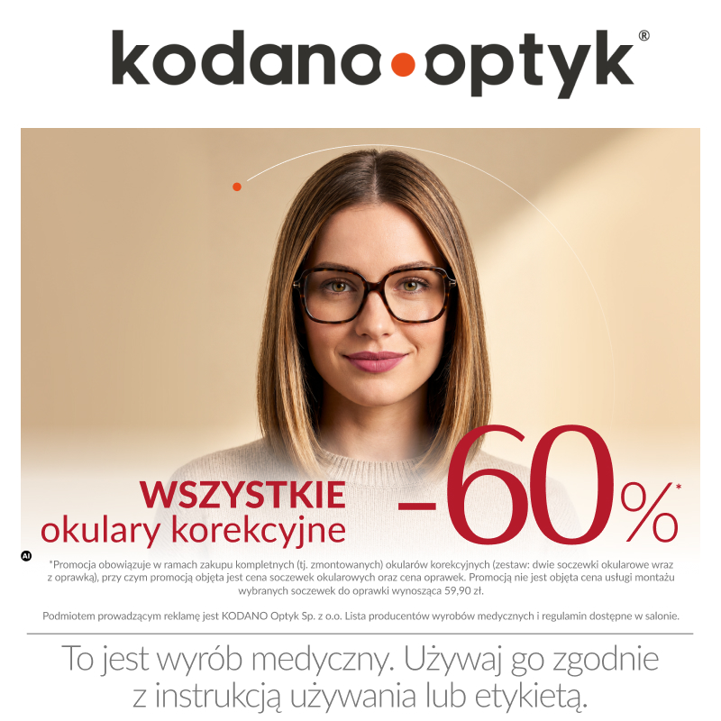 promocja wszystkie okulary korekcyjne kodano optyk